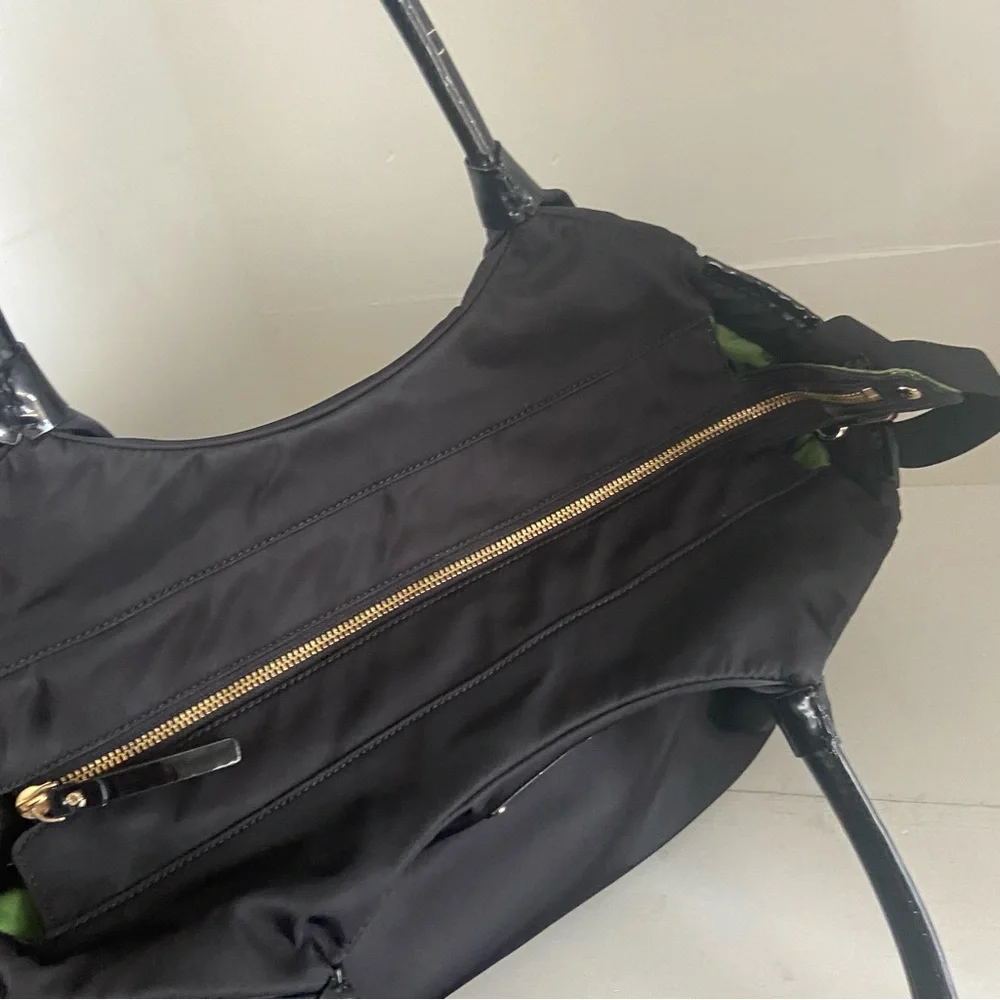 Kate Spade watson lane Stevie Nylon baby diaper bag Black Travel Bag Large